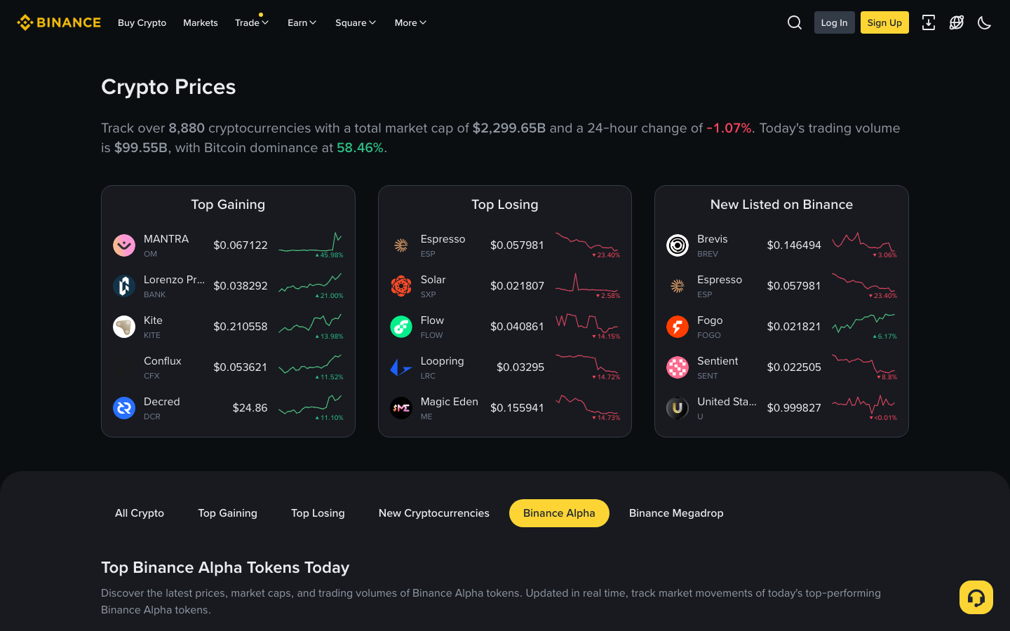 Binance - Binance Alpha