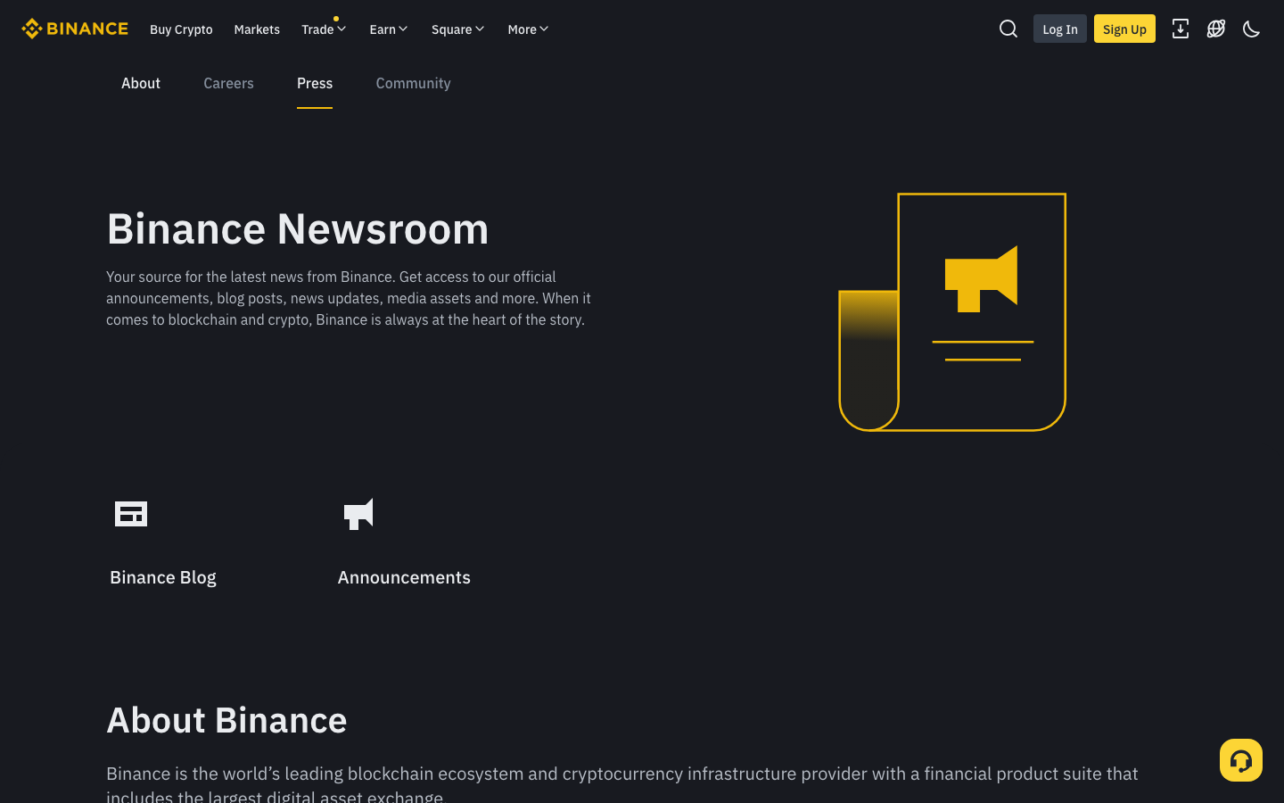 Binance - Press