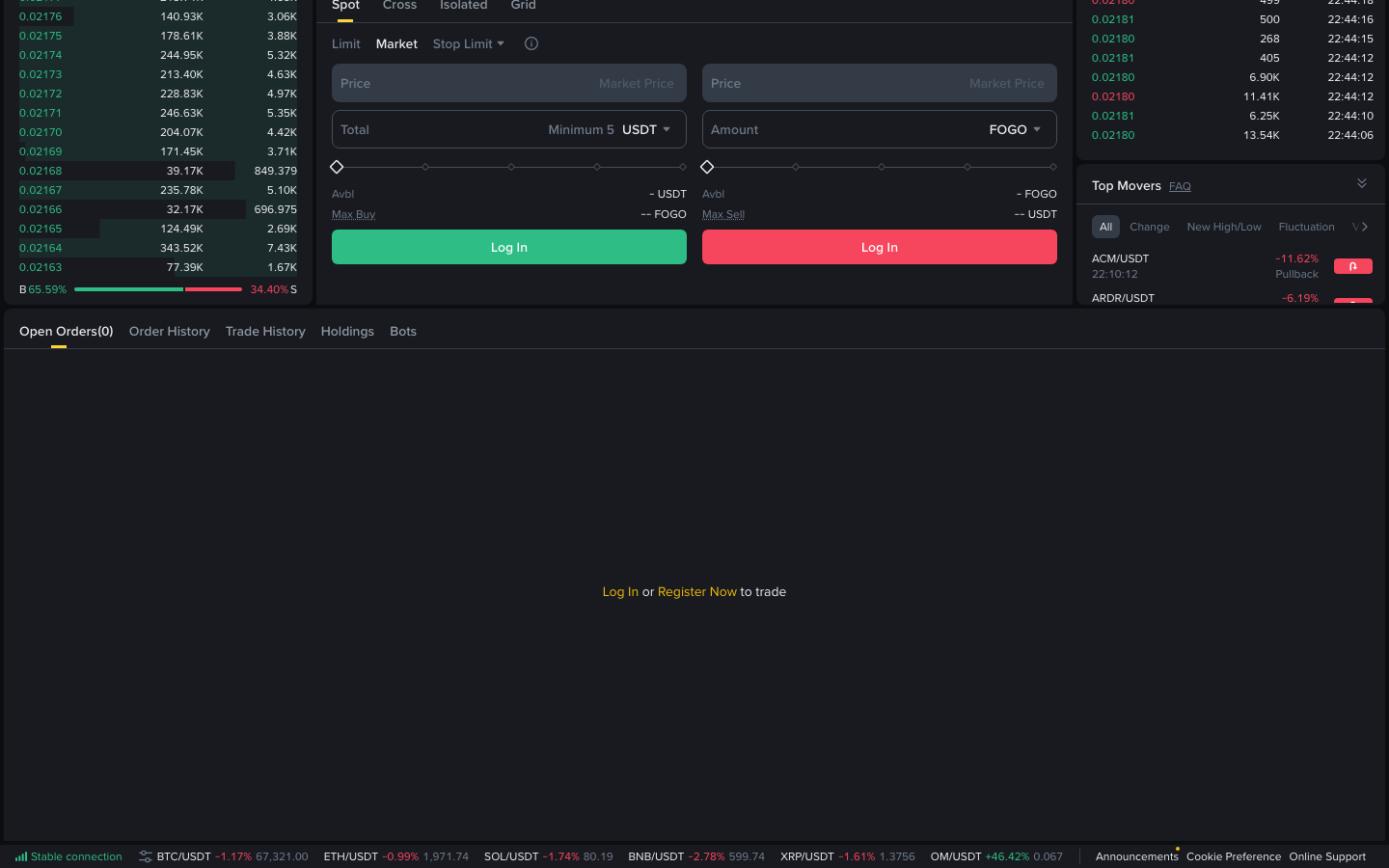 Binance - Spot — scrolled 1