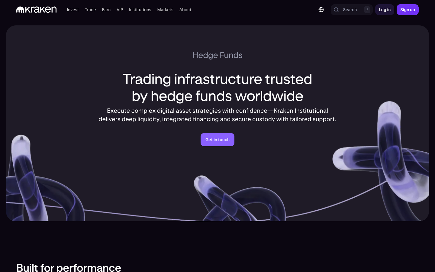 Kraken - Hedge funds