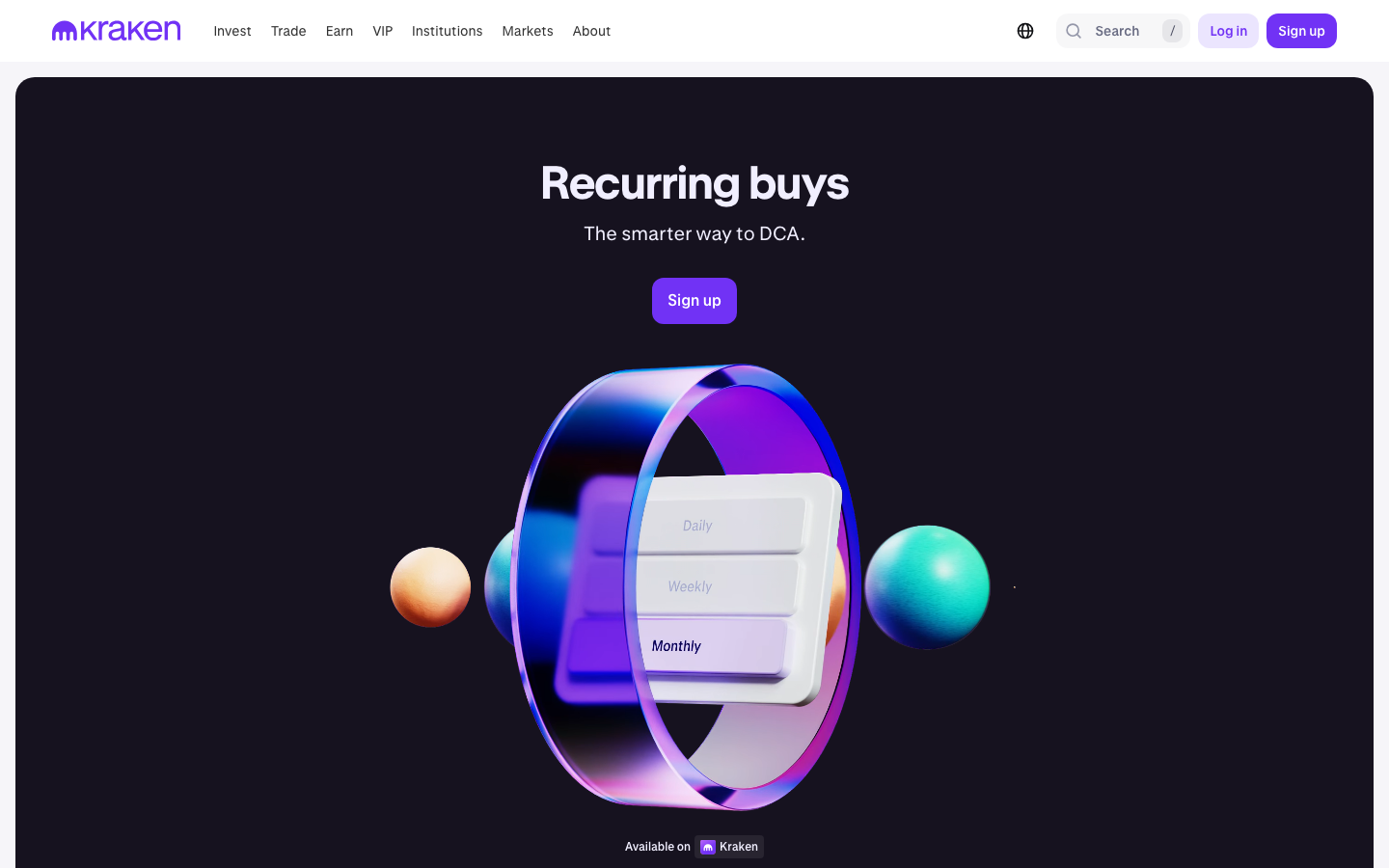 Kraken - Auto-invest in CryptoAutomate