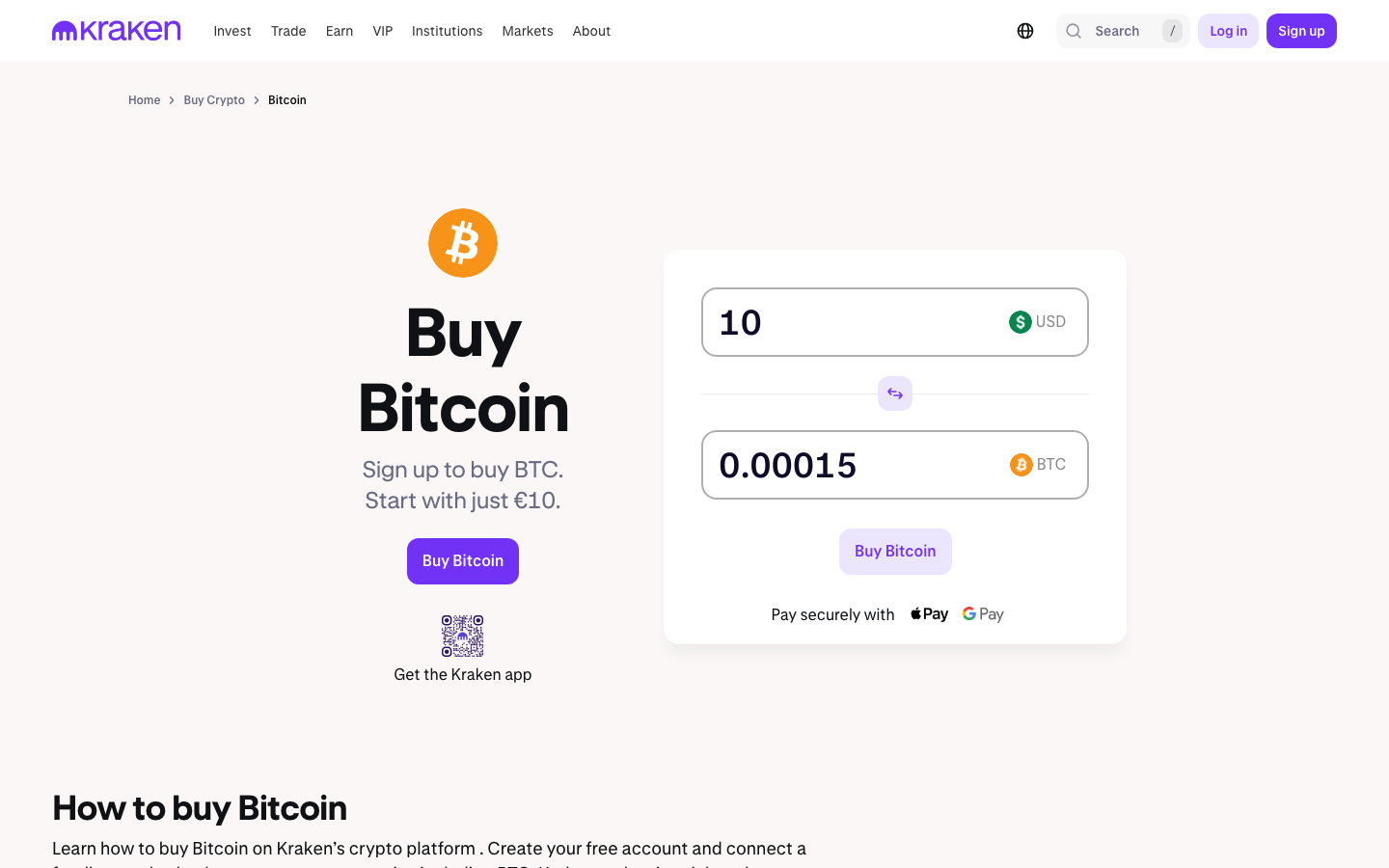 Kraken - How to Buy BitcoinYour first bit