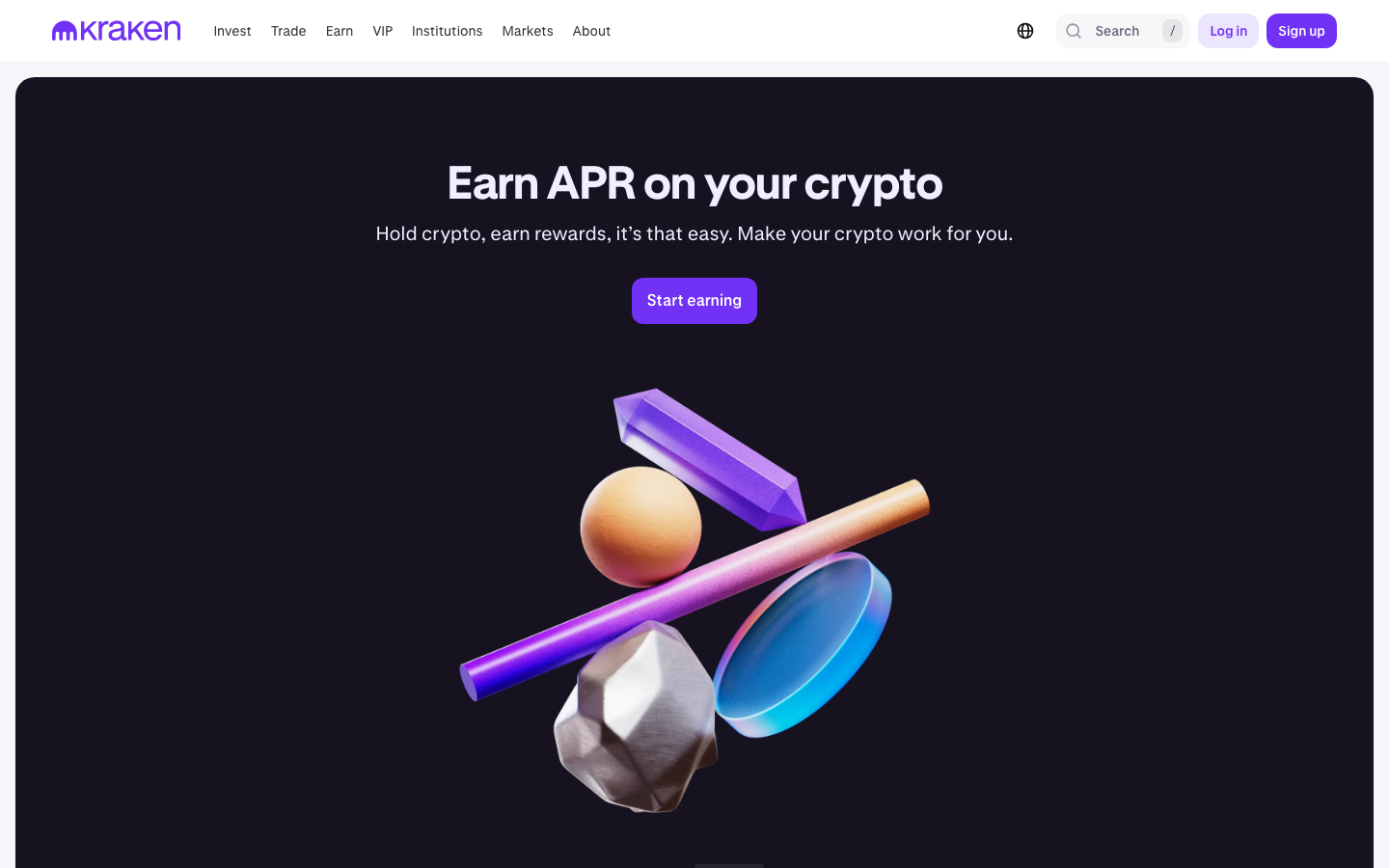 Kraken - Earn RewardsGrow crypto automaticallyG