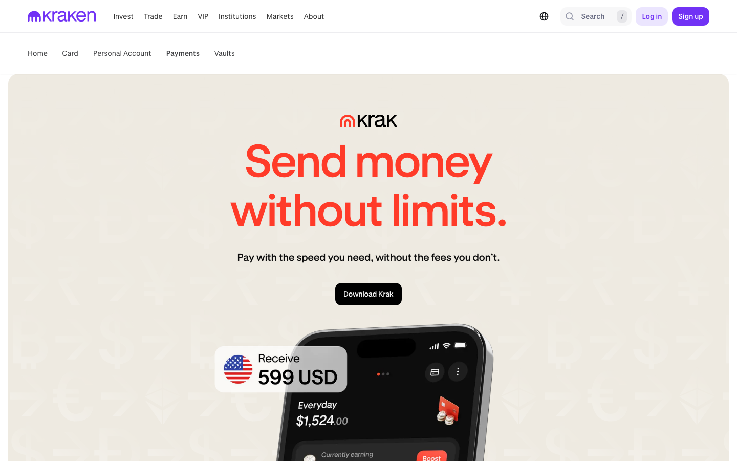 Kraken - Send PaymentsSend crypto anywhere, in