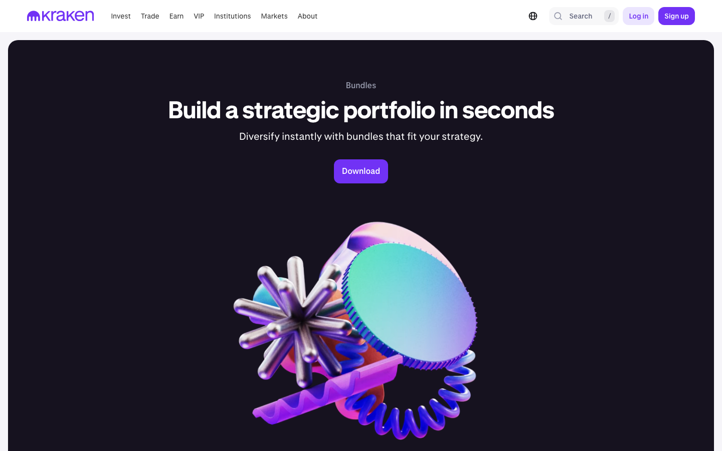 Kraken - Explore bundlesBuy a mix of assets