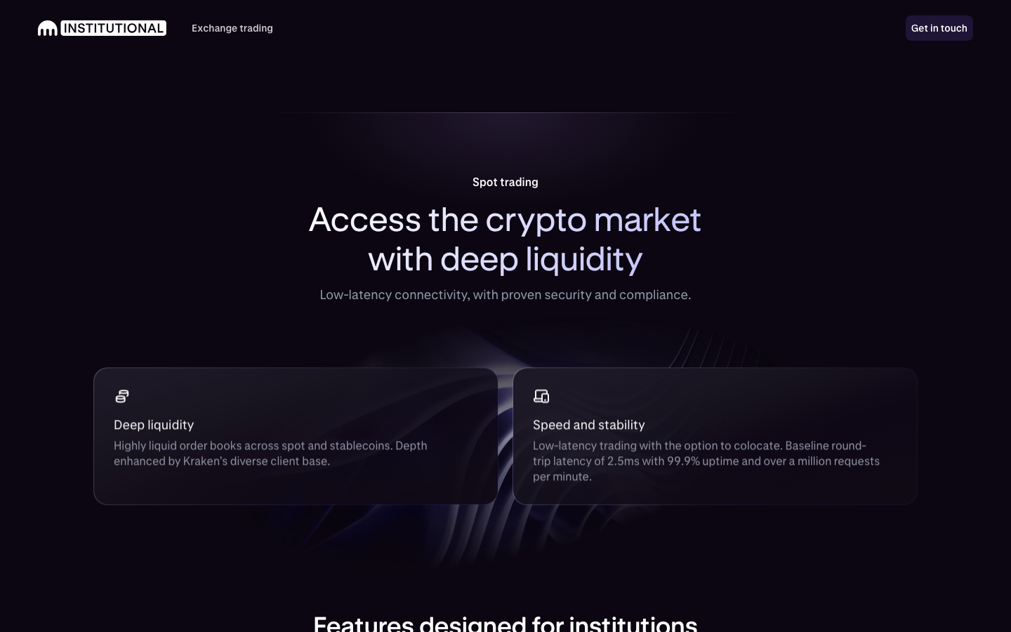 Kraken - Exchange tradingSpot & futures, vi — scrolled 1