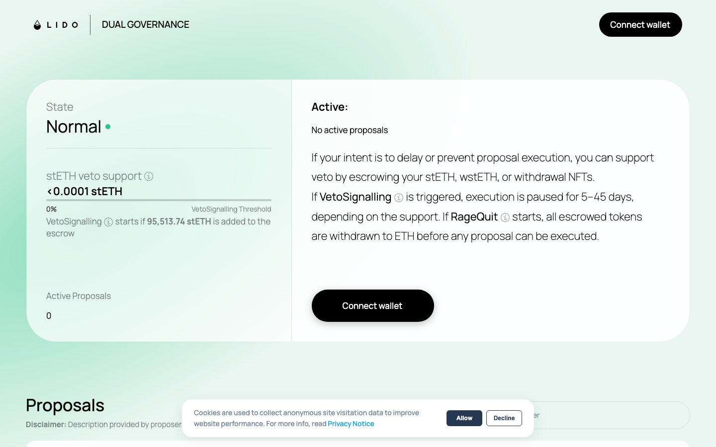 Lido - Dual GovernancestETH dynamic timelock