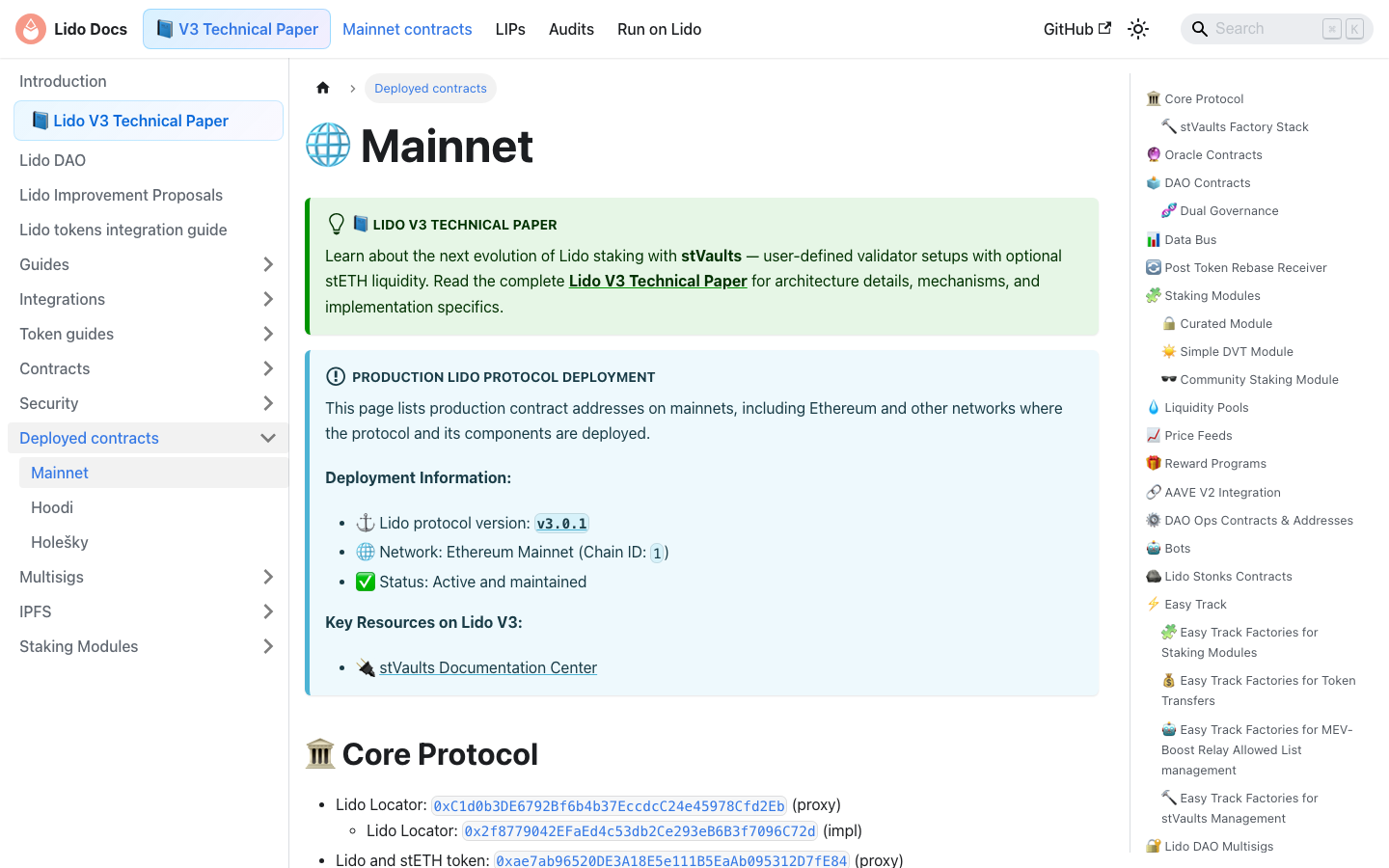 Lido - Smart contracts