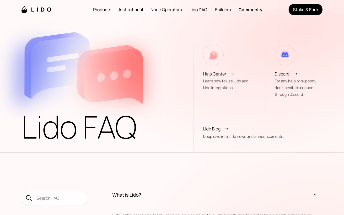 Lido - FAQFrequently asked questions