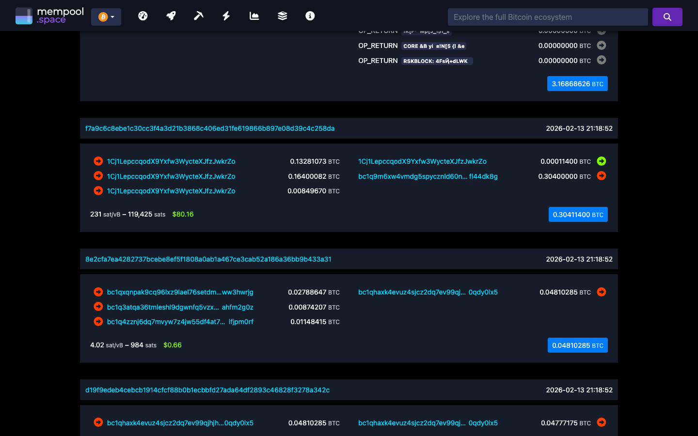 Mempool - block - 000000000000950fdcf2d04086603350ce80f6a23ab7e9ee4...