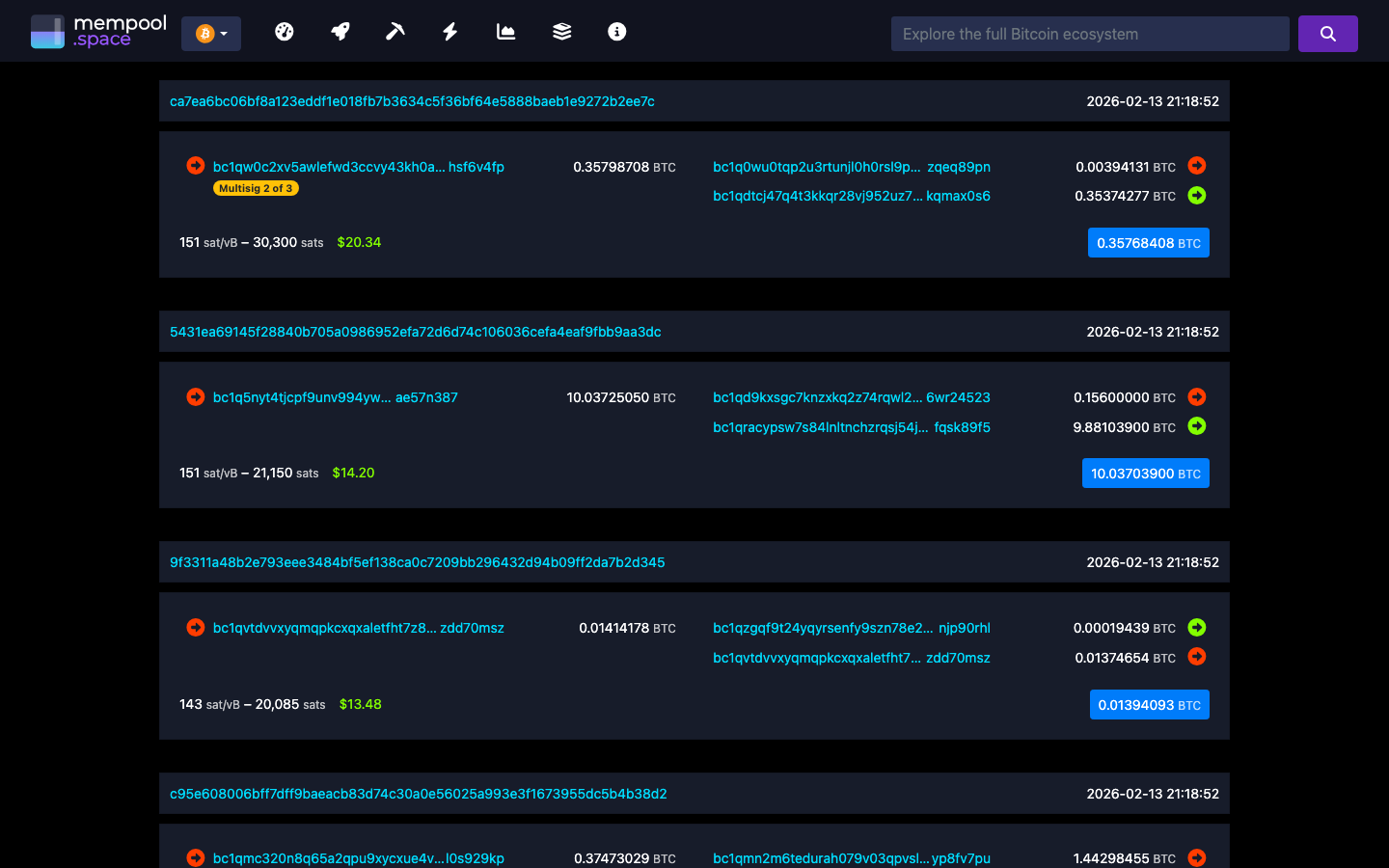 Mempool - block - 000000000000950fdcf2d04086603350ce80f6a23ab7e9ee4...