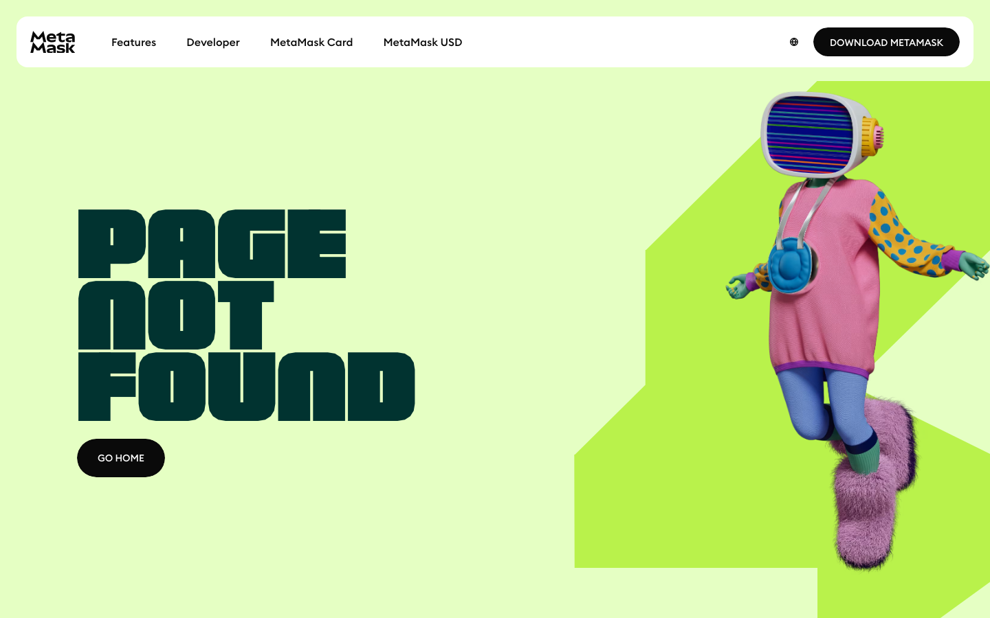 MetaMask - Cookie/overlay banner