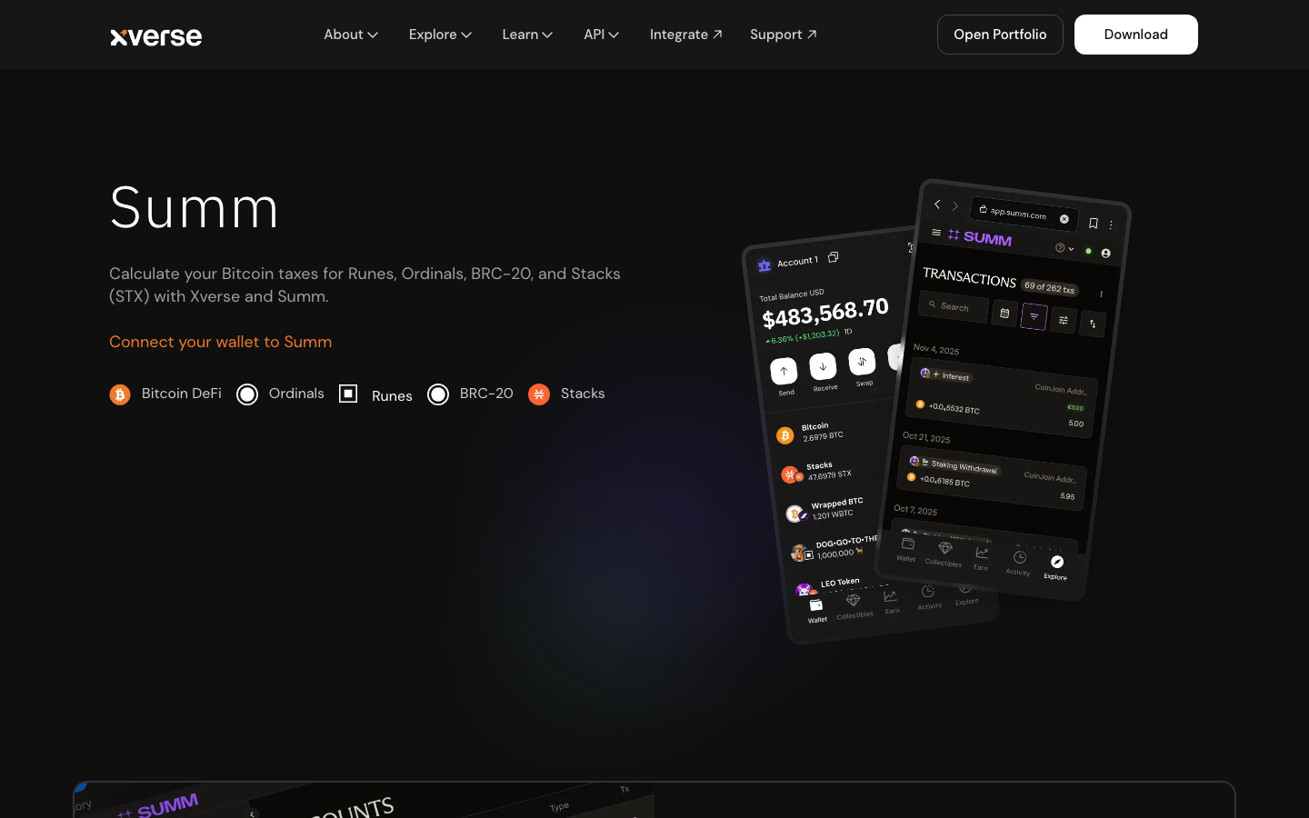 Xverse - Crypto Tax Calculator